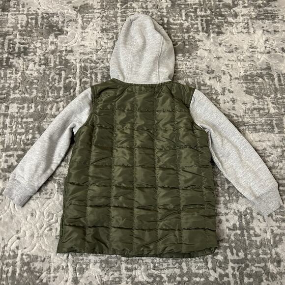 TOMMY BAHAMA KIDS BOY Toddler QUILTED Hooded Green Olive Cotton JACKET 3T - Picture 9 of 12